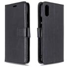 For Huawei Y6 Pro (2019)  Crazy Horse Texture Horizontal Flip Leather Case with Holder & Card Slots & Wallet & Photo Frame(black) - 1