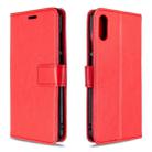 For Huawei Y6 Pro (2019)  Crazy Horse Texture Horizontal Flip Leather Case with Holder & Card Slots & Wallet & Photo Frame(red) - 3