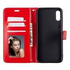 For Huawei Y6 Pro (2019)  Crazy Horse Texture Horizontal Flip Leather Case with Holder & Card Slots & Wallet & Photo Frame(red) - 8