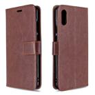 For Huawei Y6 Pro (2019)  Crazy Horse Texture Horizontal Flip Leather Case with Holder & Card Slots & Wallet & Photo Frame(brown) - 1