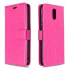 For Nokia 2.3 Crazy Horse Texture Horizontal Flip Leather Case with Holder & Card Slots & Wallet & Photo Frame(Rose) - 1