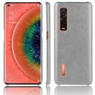 For Oppo Find X2 Pro Shockproof Litchi Texture PC + PU Case(Gray) - 1