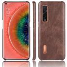 For Oppo Find X2 Pro Shockproof Litchi Texture PC + PU Case(Brown) - 1