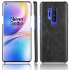 For OnePlus 8 Pro Shockproof Litchi Texture PC + PU Case(Black) - 1