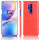 For OnePlus 8 Pro Shockproof Litchi Texture PC + PU Case(Red) - 1