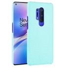 For OnePlus 8 Pro Shockproof Crocodile Texture PC + PU Case(Light green) - 1