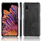 For Galaxy Xcover Pro Shockproof Litchi Texture PC + PU Case(Black) - 1