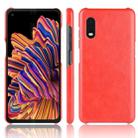 For Galaxy Xcover Pro Shockproof Litchi Texture PC + PU Case(Red) - 1
