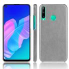 For Huawei P40 lite E/Y7p Shockproof Litchi Texture PC + PU Case(Gray) - 1