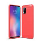 For Xiaomi 10 Lite Brushed Texture Carbon Fiber TPU Case(Red) - 1