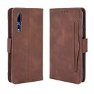 For ZTE Axon 10 Pro/Axon 10 Pro 5G/A2020 Pro Wallet Style Skin Feel Calf Pattern Leather Case ，with Separate Card Slot(Brown) - 1