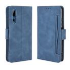 For ZTE Axon 10 Pro/Axon 10 Pro 5G/A2020 Pro Wallet Style Skin Feel Calf Pattern Leather Case ，with Separate Card Slot(Blue) - 1