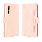 For ZTE Axon 10 Pro/Axon 10 Pro 5G/A2020 Pro Wallet Style Skin Feel Calf Pattern Leather Case ，with Separate Card Slot(Pink) - 1