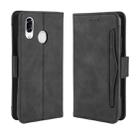 For  ZTE Libero S10 Wallet Style Skin Feel Calf Pattern Leather Case ，with Separate Card Slot(Black) - 1