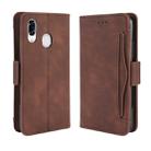 For  ZTE Libero S10 Wallet Style Skin Feel Calf Pattern Leather Case ，with Separate Card Slot(Brown) - 1