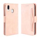 For  ZTE Libero S10 Wallet Style Skin Feel Calf Pattern Leather Case ，with Separate Card Slot(Pink) - 1