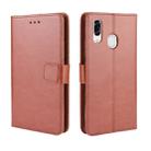 For ZTE Libero S10 Retro Crazy Horse Texture Horizontal Flip Leather Case , with Holder & Card Slots & Photo Frame(Brown) - 1