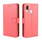 For ZTE Libero S10 Retro Crazy Horse Texture Horizontal Flip Leather Case , with Holder & Card Slots & Photo Frame(Red) - 1