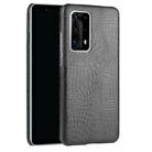 For Huawei P40 Pro+ / P40 Pro Plus Shockproof Crocodile Texture PC + PU Case(Black) - 1