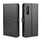 For Sony Xperia 1 II Retro Crazy Horse Texture Horizontal Flip Leather Case , with Holder & Card Slots & Photo Frame(Black) - 1