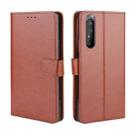 For Sony Xperia 1 II Retro Crazy Horse Texture Horizontal Flip Leather Case , with Holder & Card Slots & Photo Frame(Brown) - 1