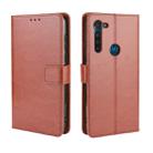 For Motorola Moto G8 Power Retro Crazy Horse Texture Horizontal Flip Leather Case , with Holder & Card Slots & Photo Frame(Brown) - 1