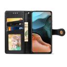 For Xiaomi Redmi K30 Pro Retro Solid Color Leather Buckle Phone Case with Lanyard & Photo Frame & Card Slot & Wallet & Stand Function(Black) - 6