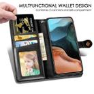 For Xiaomi Redmi K30 Pro Retro Solid Color Leather Buckle Phone Case with Lanyard & Photo Frame & Card Slot & Wallet & Stand Function(Black) - 10