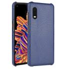 For Galaxy Xcover Pro Shockproof Crocodile Texture PC + PU Case(Blue) - 1