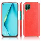 For Huawei P40 lite/Nova7i/Nova6 SE Shockproof Litchi Texture PC + PU Case(Red) - 1