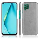 For Huawei P40 lite/Nova7i/Nova6 SE Shockproof Litchi Texture PC + PU Case(Gray) - 1