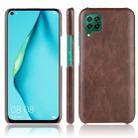 For Huawei P40 lite/Nova7i/Nova6 SE Shockproof Litchi Texture PC + PU Case(Brown) - 1