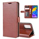 For Huawei Honor Play 4T Pro R64 Texture Single Horizontal Flip Protective Case with Holder & Card Slots & Wallet& Photo Frame(Brown) - 1