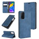 For Huawei Honor Play 4T Pro Retro-skin Business Magnetic Suction Leather Case with Holder & Card Slots & Wallet(Dark Blue) - 1