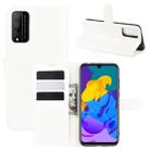 For Huawei Honor Play 4T Pro Litchi Texture Horizontal Flip Protective Case with Holder & Card Slots & Wallet(White) - 1