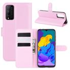 For Huawei Honor Play 4T Pro Litchi Texture Horizontal Flip Protective Case with Holder & Card Slots & Wallet(Pink) - 1