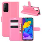 For Huawei Honor Play 4T Pro Litchi Texture Horizontal Flip Protective Case with Holder & Card Slots & Wallet(Rose red) - 1