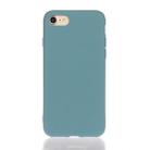 For iPhone SE 2022 / SE 2020 Solid Color Frosted TPU Phone Case(Light Blue) - 1