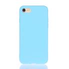 For iPhone SE 2022 / SE 2020 Solid Color Frosted TPU Phone Case(Skay Blue) - 1