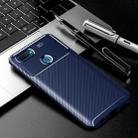 For OPPO A12 Carbon Fiber Texture Shockproof TPU Case(Blue) - 1