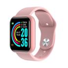 D20 1.3inch IPS Color Screen Smart Watch IP67 Waterproof,Support Call Reminder /Heart Rate Monitoring/Blood Pressure Monitoring/Sedentary Reminder(Pink) - 1