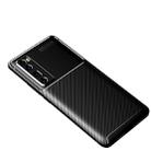 For Huawei Nova 7 Pro Carbon Fiber Texture Shockproof TPU Case(Black) - 1