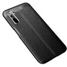 For OPPO Realme 6 Litchi Texture TPU Shockproof Case(Black) - 1