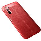 For OPPO Realme 6 Litchi Texture TPU Shockproof Case(Red) - 1