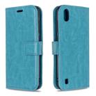 For ZTE Blade A7 2019 Crazy Horse Texture Horizontal Flip Leather Case with Holder & Card Slots & Wallet & Photo Frame(Blue) - 1