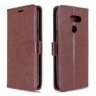 For LG K40S Crazy Horse Texture Horizontal Flip Leather Case with Holder & Card Slots & Wallet & Photo Frame(Brown) - 1