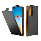 For Huawei P40 Pro Business Style Vertical Flip TPU Leather Case  with Card Slot(Black) - 1