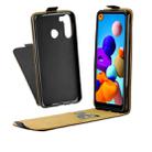 For Galaxy A21 Business Style Vertical Flip TPU Leather Case  with Card Slot(Black) - 6