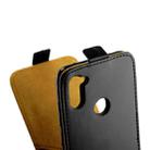 For Galaxy A11 Business Style Vertical Flip TPU Leather Case  with Card Slot(Black) - 3