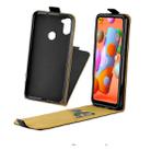 For Galaxy A11 Business Style Vertical Flip TPU Leather Case  with Card Slot(Black) - 6